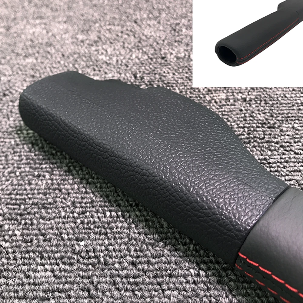 Leather Hand Parking Brake Handle Grips Cover for VW Jetta MK5 Golf 1KD 711 461 A 1K0711461E-m6