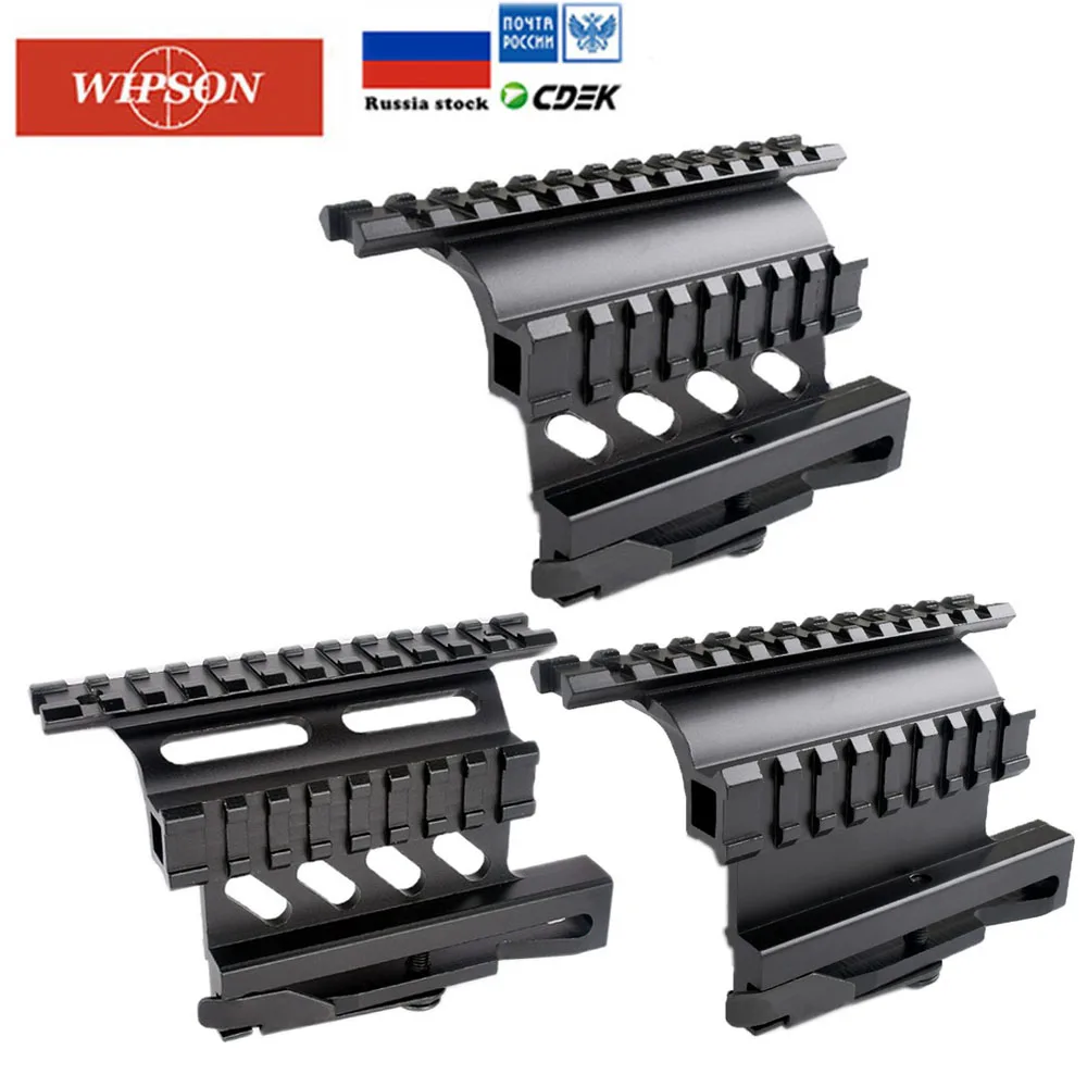 Comprar WIPSON AK Serie táctico de carril de montaje lateral rápido QD estilo AK47 AK74 SAIGA separar 20mm carril Weaver para la caza airsoft alcance