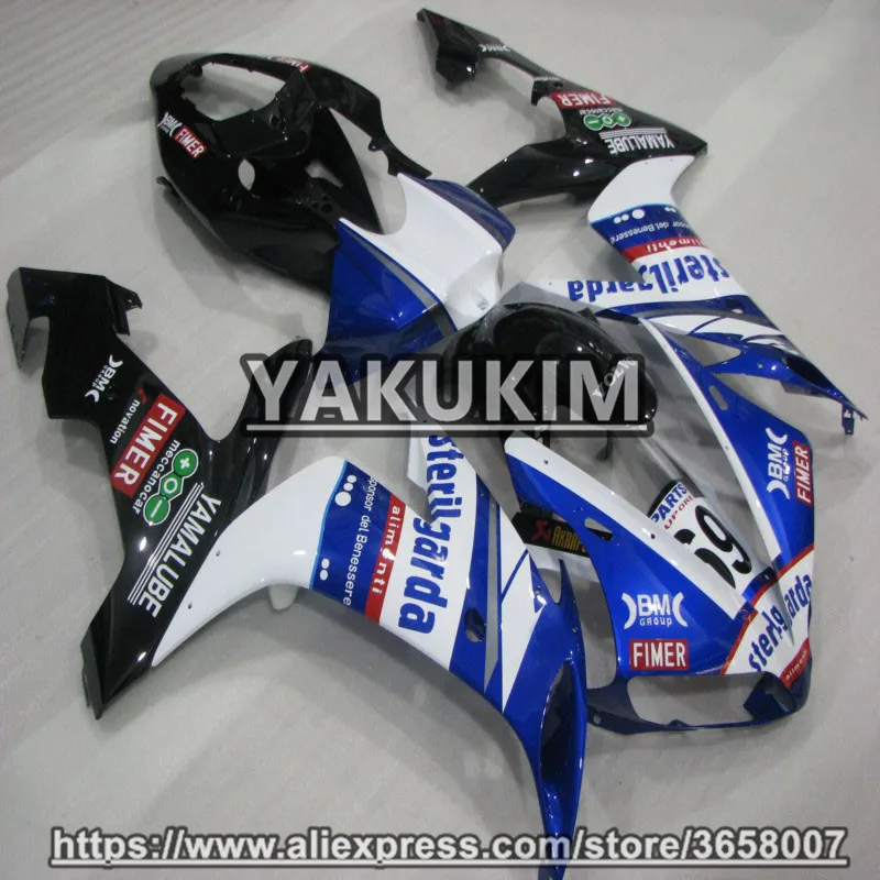 Yakukim из АБС-пластика инъекции комплект обтекателей для YAMAHA YZF R1 04-06 год 2004 2005 2006 YZFR1 YZF1000 R1 04 05 06 обтекатели для мотоцикла