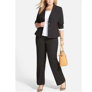 

Women's 2 Piece Black Business Office Formal Suits Jacket+Pants Tuxe odos Bespoke