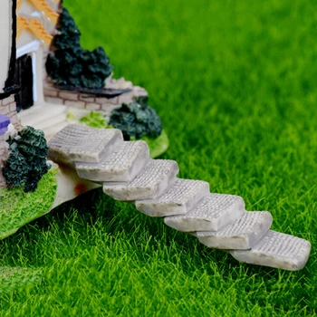 

Mini Stair Artificial Landscaping Step Bend Straight Bridge Fairy Garden Decoration Micro Landscape DIY Ornaments Supply