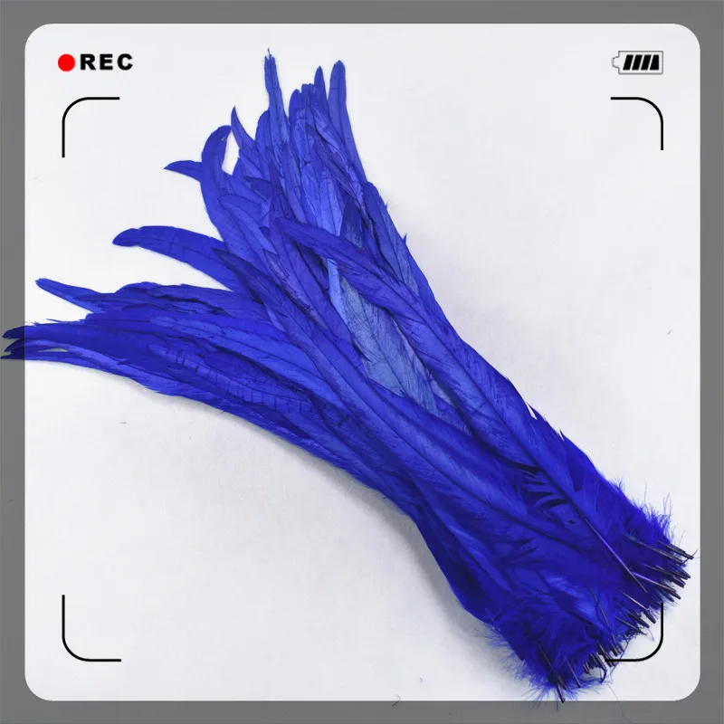 50 шт./лот с перьями из хвоста петуха 35-40cm14-16inch дешевые натуральные перья петуха Для Свадебные украшения своими руками аксессуары для одежды - Цвет: Royal blue