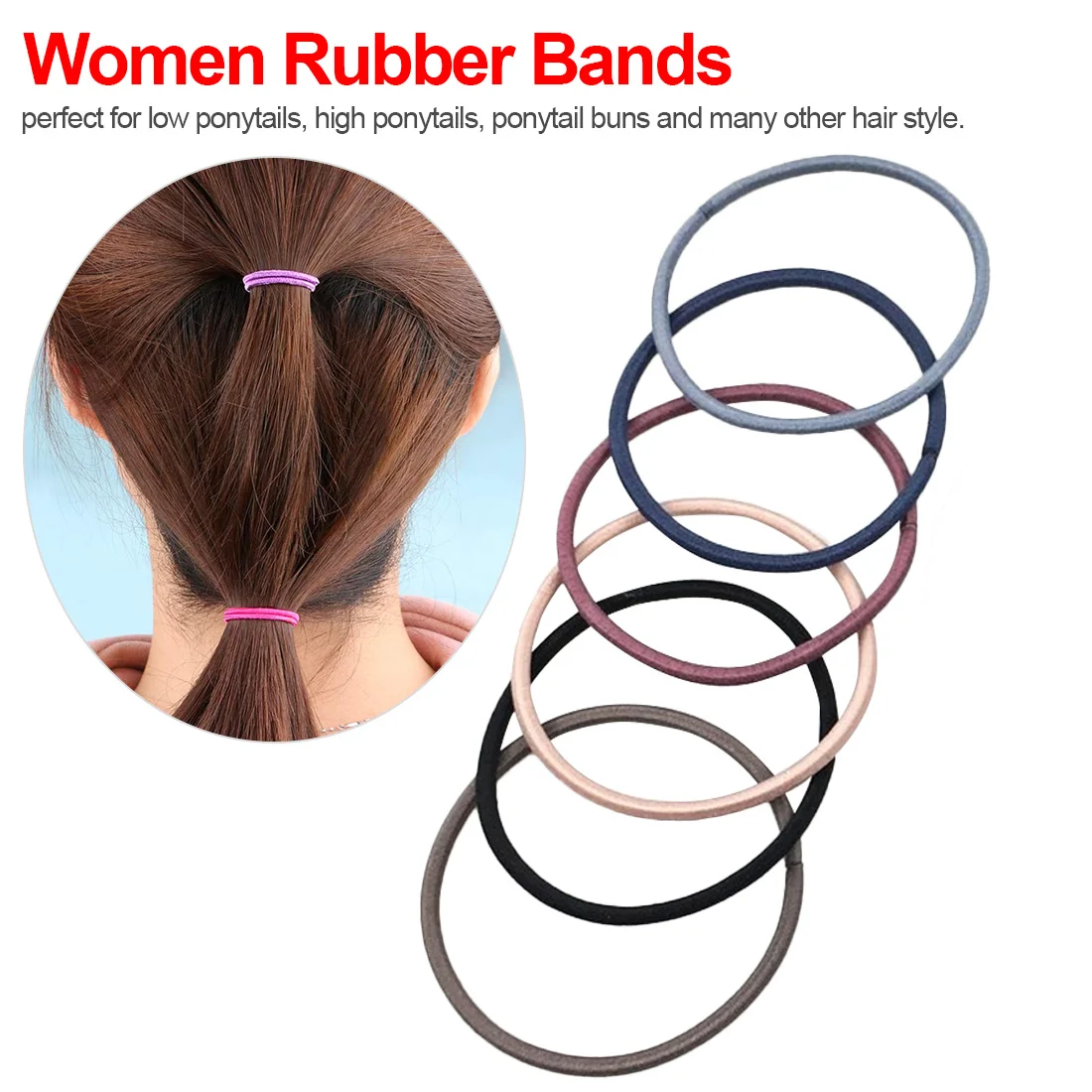 

Hair Accessories women Rubber bands Scrunchy Elastic Hair Bands Girls Headband decorations ties Gum for hair