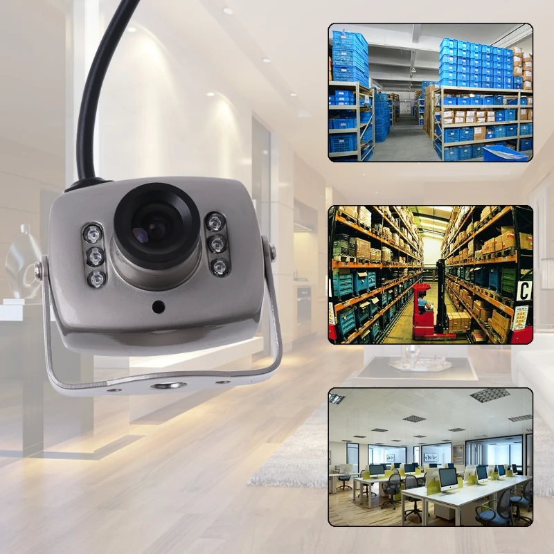 OOTDTY ИК CCTV Проводная Мини Камера безопасности Цвет Ночное видение ИК Видео Регистраторы