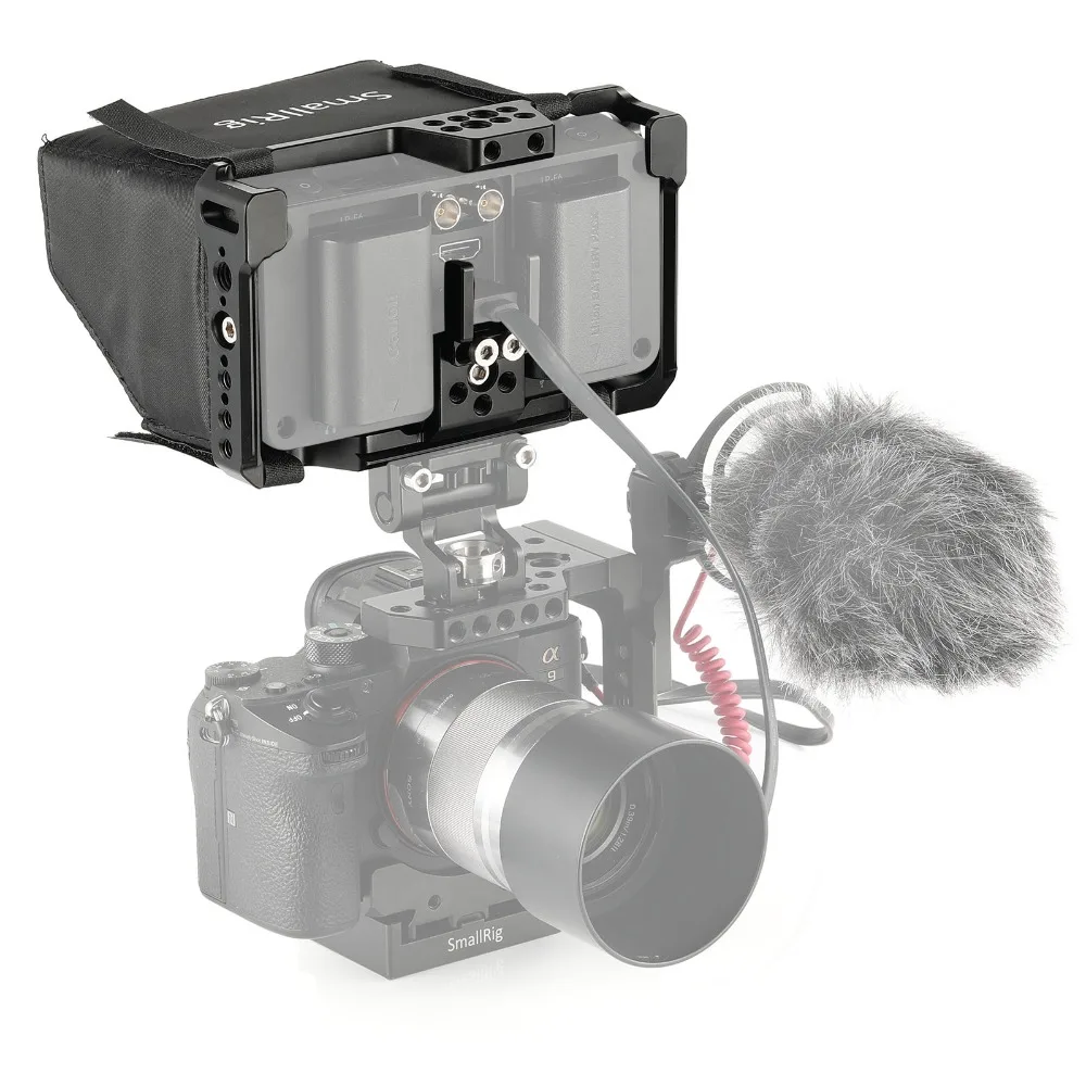 Клетка для монитора SmallRig с солнцезащитным козырьком SmallHD 502 яркий монитор