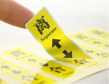 

1000pcs Customized Glossy Gold Waterproof Stickers Labels Custom Machine Warning Operation Display Packaging Stickers