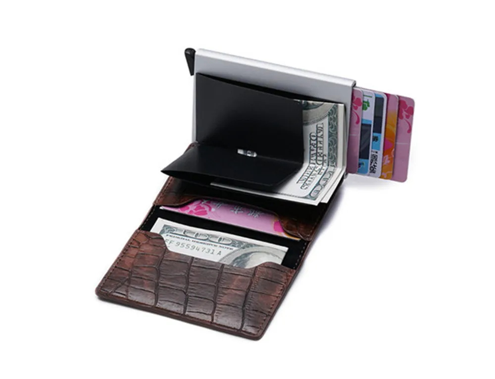 Bisi Goro, новинка, RFID, кредитный держатель для карт, одиночная коробка, для мужчин и женщин, металлическая, винтажная, алюминиевая коробка, для путешествий, для карт, кошелек, Прямая поставка