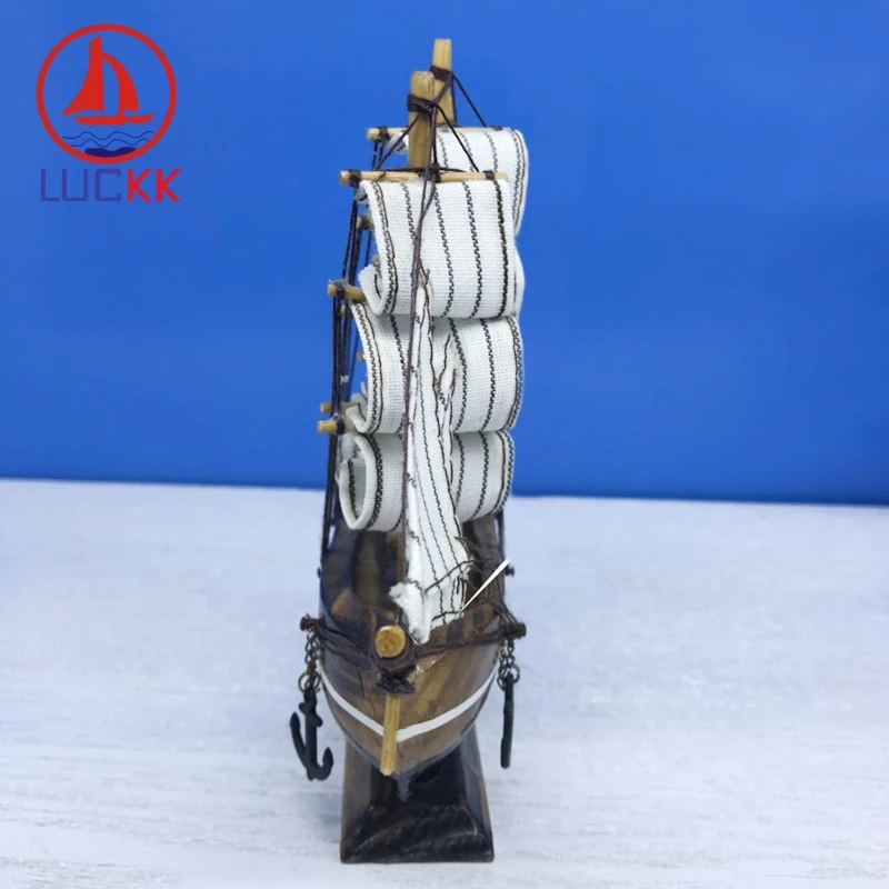 Винтажные морские деревянные модельные корабли LUCKK 16 см украшения для интерьера