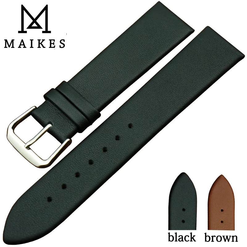 Prix pour MAIKES Nouvelle Bonne Qualité Mince Doux Confortable Bracelet de Montre De Bande 18 20 22mm de Cuir Véritable Bracelets Bracelet Ceinture Prix pour MAIKES Nouvelle Bonne Qualité Mince Doux Confortable Bracelet de Montre De Bande 18 20 22mm de Cuir Véritable Bracelets Bracelet Ceinture