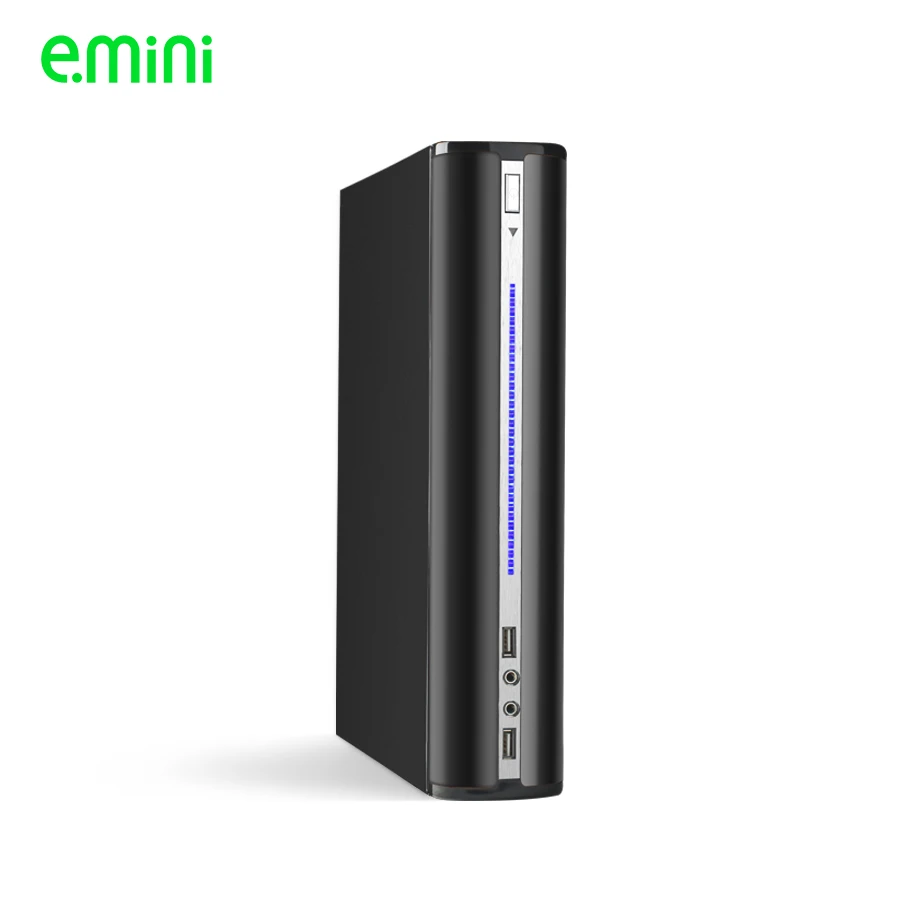 Скидка Realan 2007C вертикальный мини ITX корпус с вентилятором USB аудио HDD SATA маленькие ATX корпуса для ПК без источника питания