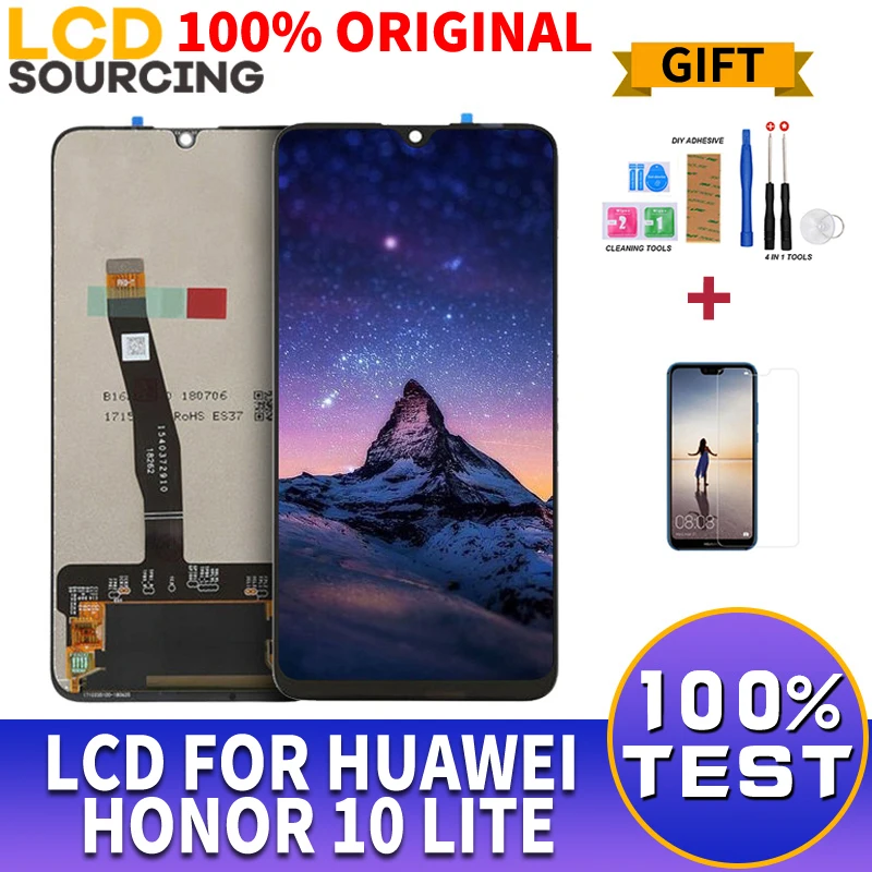 100% ORIGINAL 6.21" LCD Display For Huawei Honor 10 Lite LCD Touch