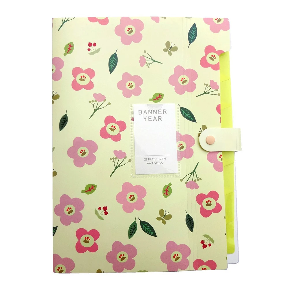 

New Portable Accordion Document Expanding File Folder, Letter Size and A4 File Organizer,8 Pockets,yellow