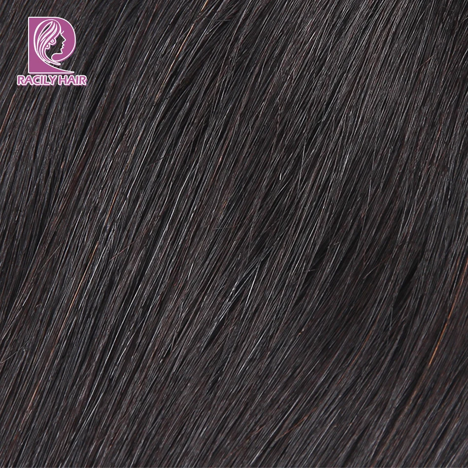Racily волосы прямые бразильские волосы 13x4 кружева лобовое Закрытие 10-22 дюймов Натуральные Remy человеческие волосы спереди кружево Закрытие уха до уха