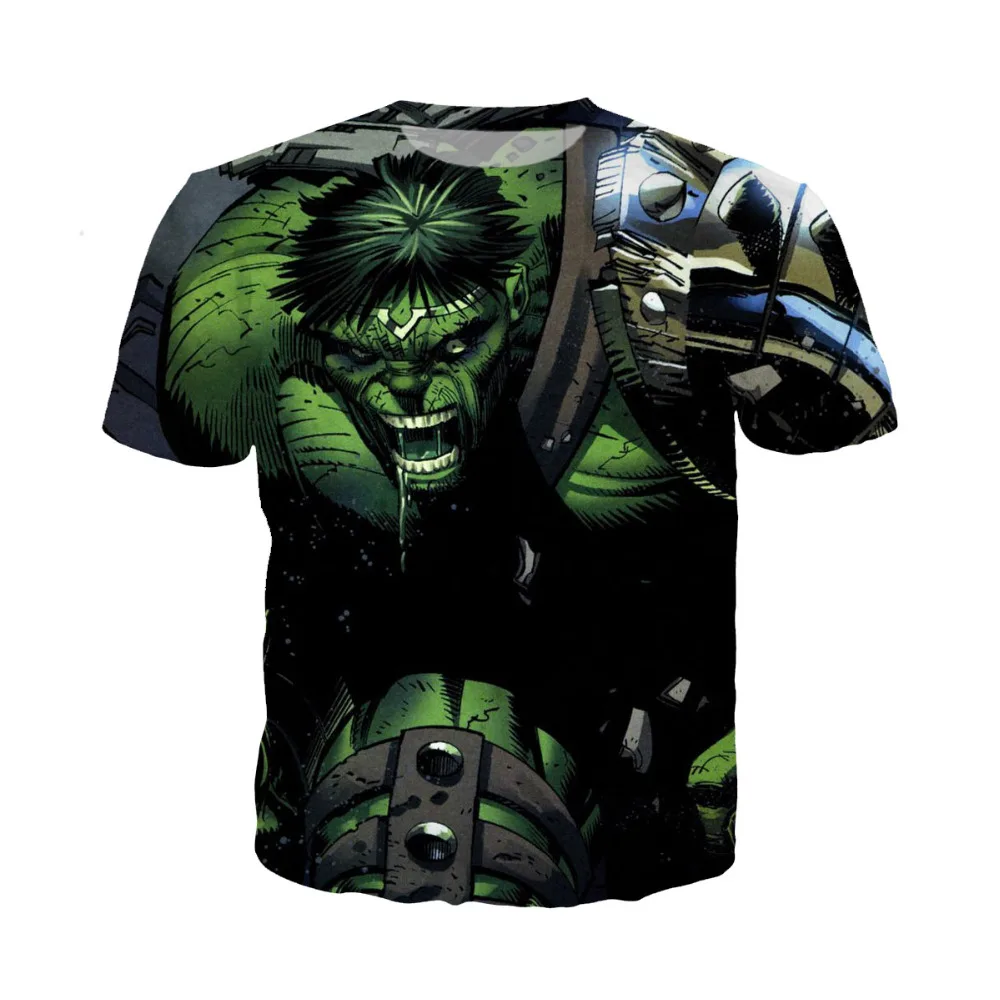 LIASOSO naverable Hulk t shirt comics The Avengers heros 3D печать Supereroe Thanos Hawkeye Camicia hu125|Футболки| |
