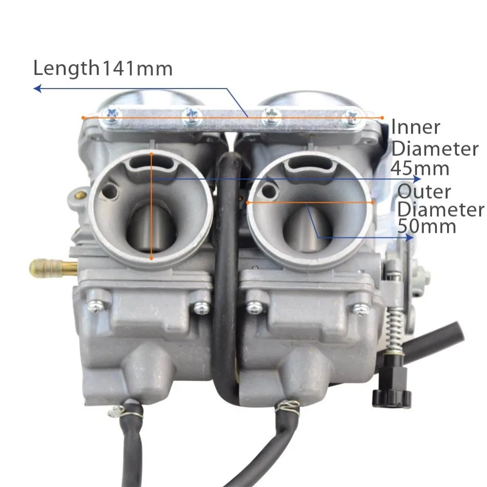 

Goofit Twin Carburetor double Carburetor cylinder Carb Chamber 250cc Rebel CMX 250cc CMX250 CA250 CBT250 N090-050