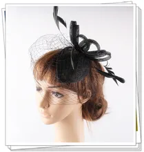 17 colors elegant sinamay material fascinator headpiece cocktail hair accessories bridal font b hat b font