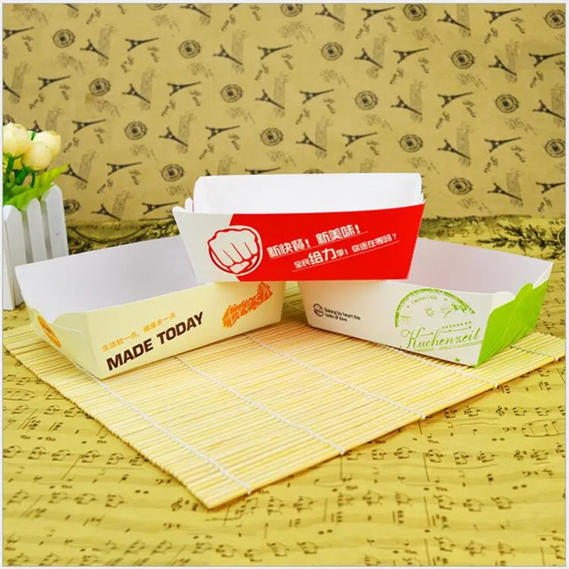 

WHOLESALE Paper Bowl box fast food, french fries cheesy fries potato wedges takeaway box 100PCS LOWEST PRICE