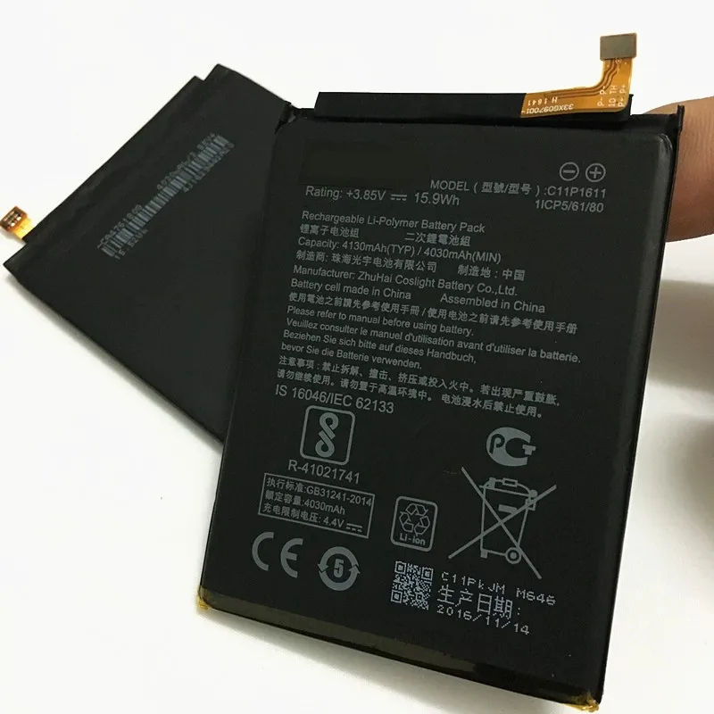 

Hot sale C11P1611 High Quality 4130mAh Battery For ASUS Zenfone 3 Max Z3 Max ZC520TL X008DB PegASUS 3 X008 X008D Z01B