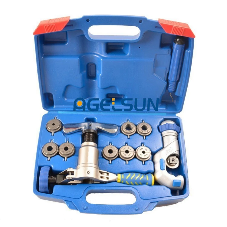 WK 5196FT L 45 Degree Eccentric Copper Pipe Flaring Tool kitin Hand