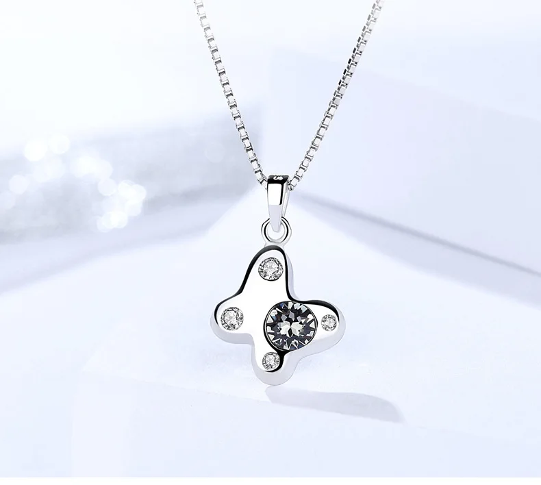 butterfly pendant for necklace silver 3