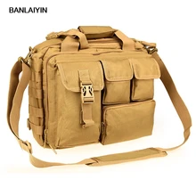 Pro-Многофункциональный мужские Военная Униформа нейлоновая сумка Портфели достаточно большой для 1" ноутбук