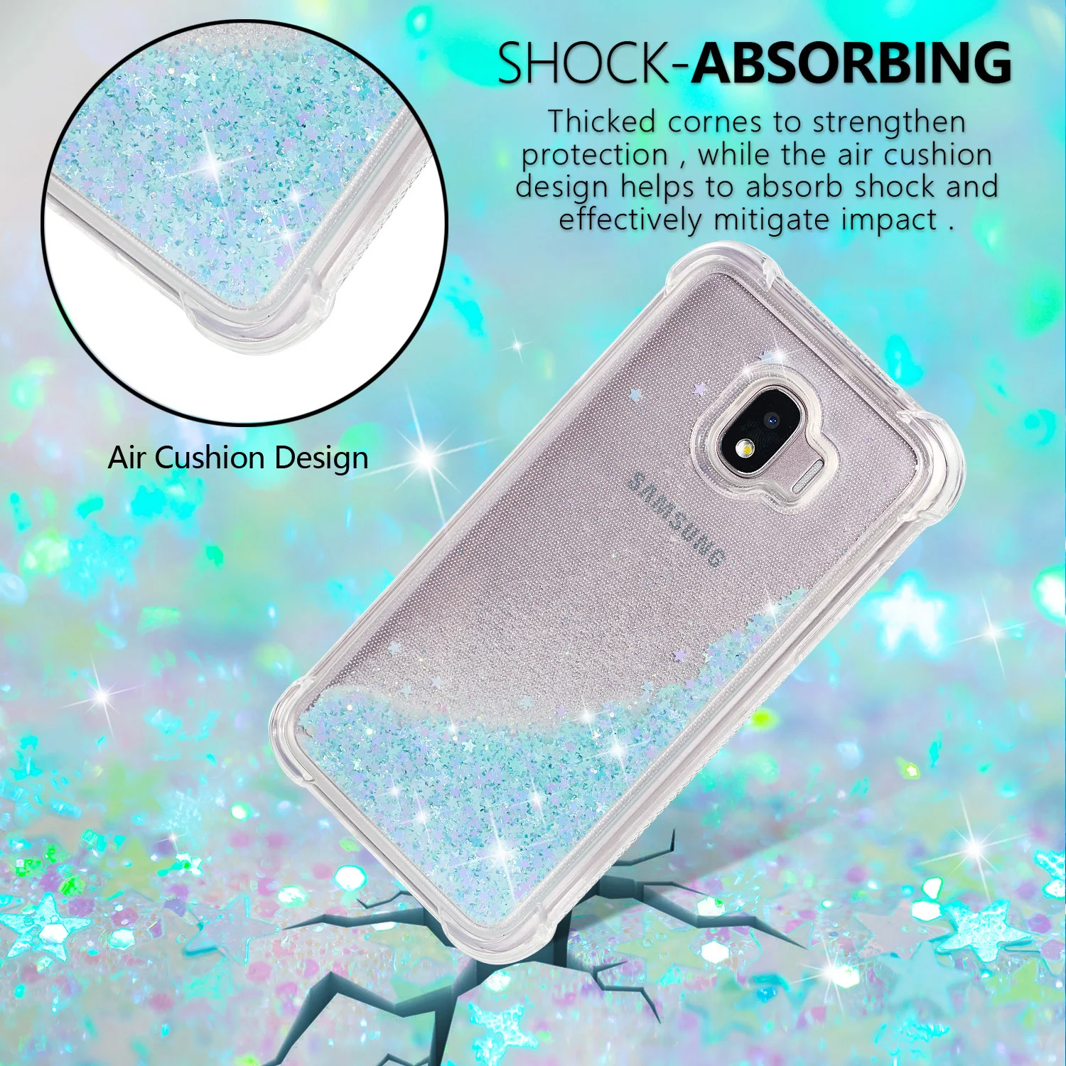 Чехол с украшениями для samsung Galaxy J2 J 2 PRO J250 SM-J250F/DS Dynamic Liquid Quicksand, чехол для телефона SM J250F/DS J250N Funda