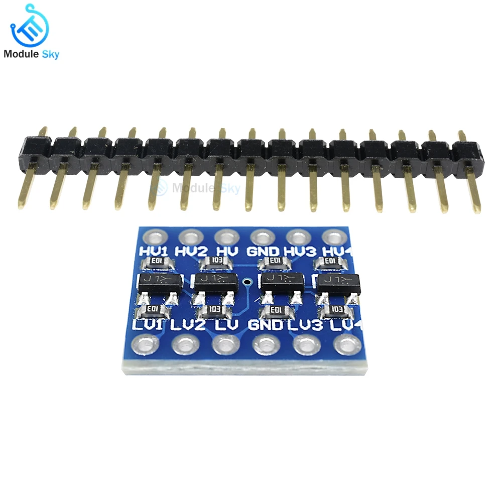

1Pcs converter 5V to 3.3V IIC UART SPI 4-Way Converter Module Adapter For Arduino Bi-Directional Board Serial control board