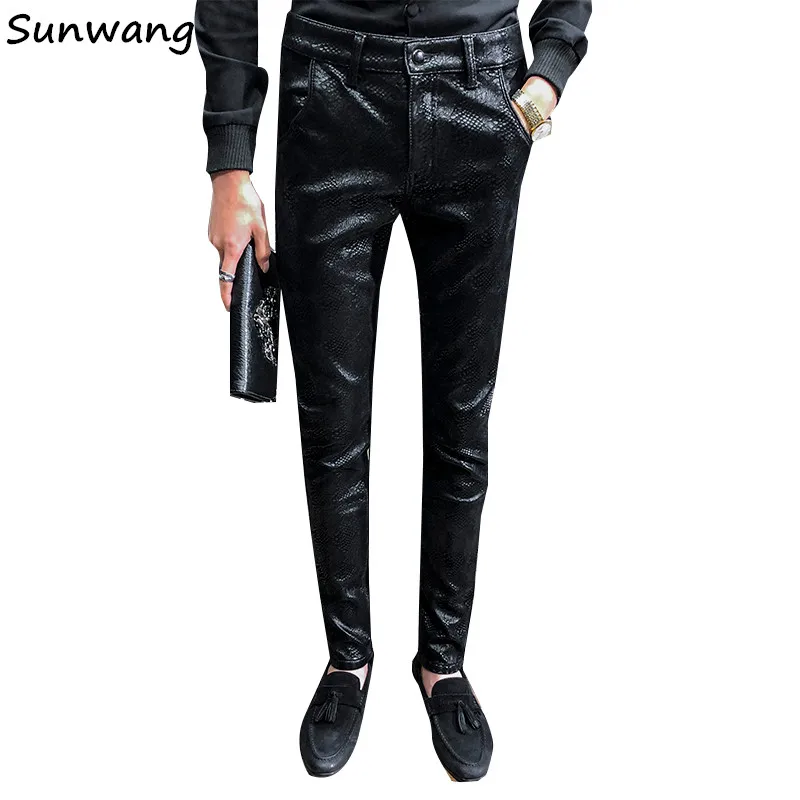 mens skinny velvet pants