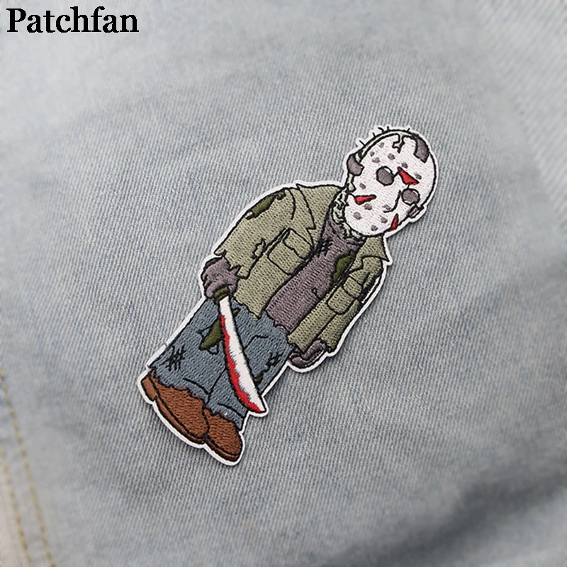 Patchfan Friday the 13th DIY Вышитые нашивки пришить УТЮГ НА одежду рюкзак шляпа украшения дома наклейки значки A2091