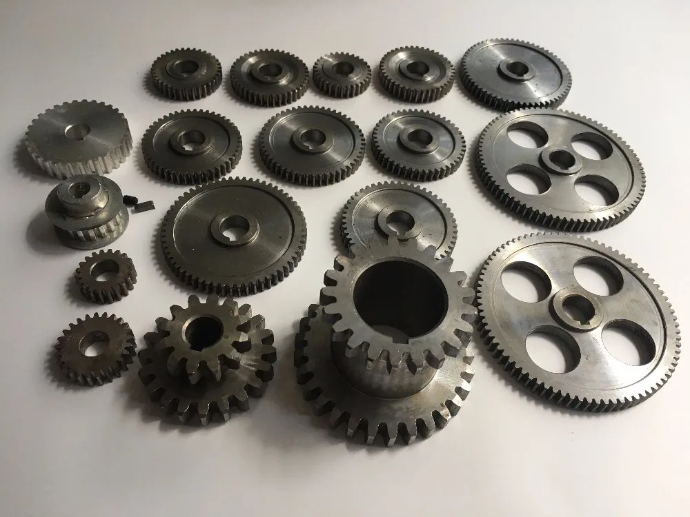 2021 0618 Mini Lathe Gears , Metal Cutting Machine Gears , Lathe Gears