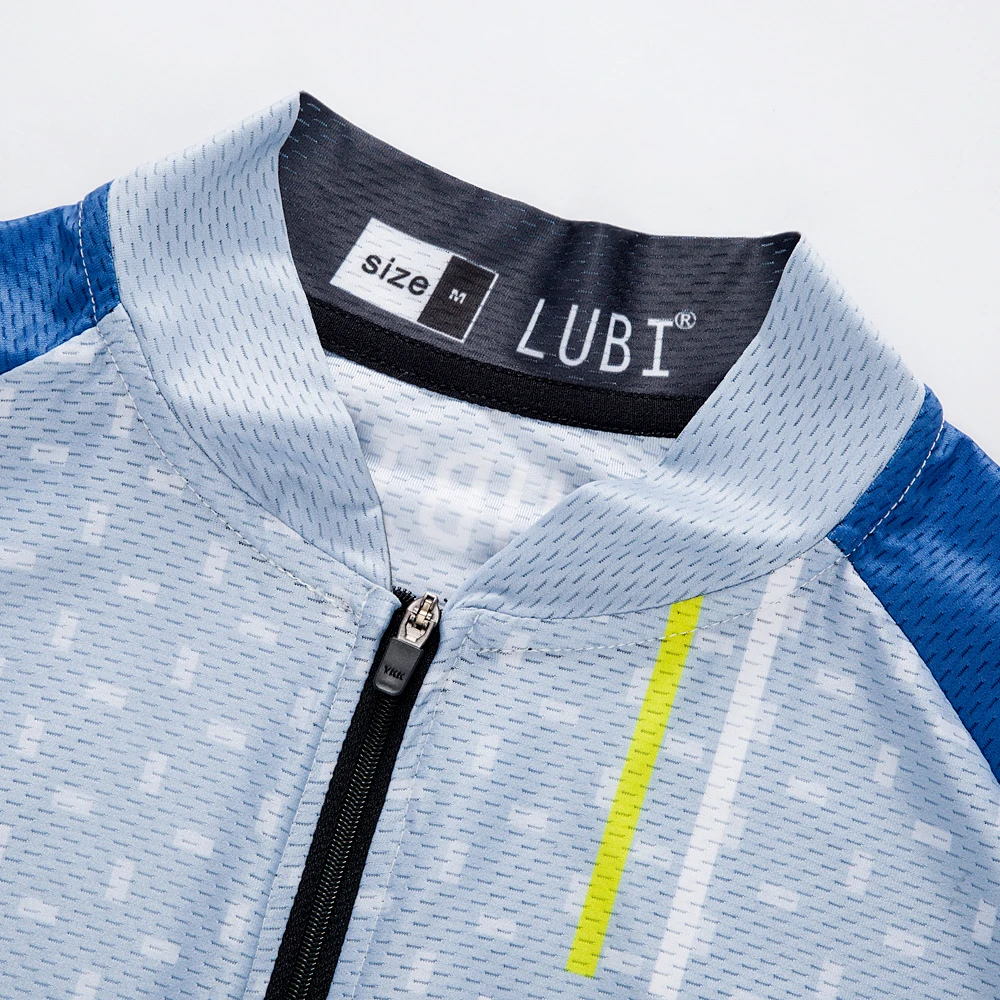 LUBI الرجال الصيف الموالية الدراجات جيرسي مجموعة ارتداء الاسفنج عالي الكثافة سادة تنفس MTB الجوارب الملابس مجموعات الدراجة الطريق الملابس دعوى