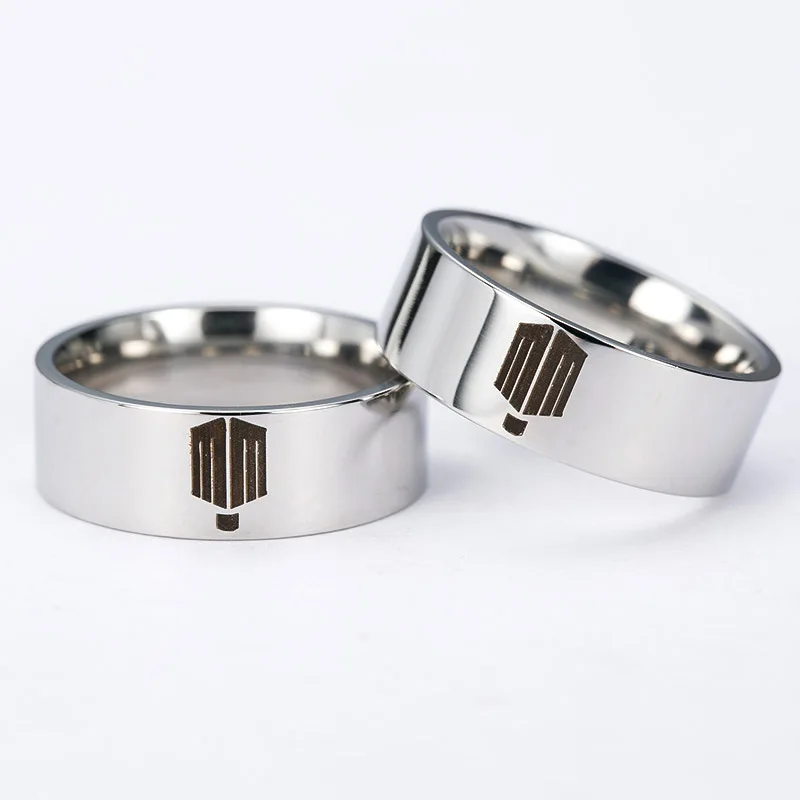 1 шт. розничная продажа кольцо из нержавеющей стали титановой #7 13|titanium steel ring|stainless