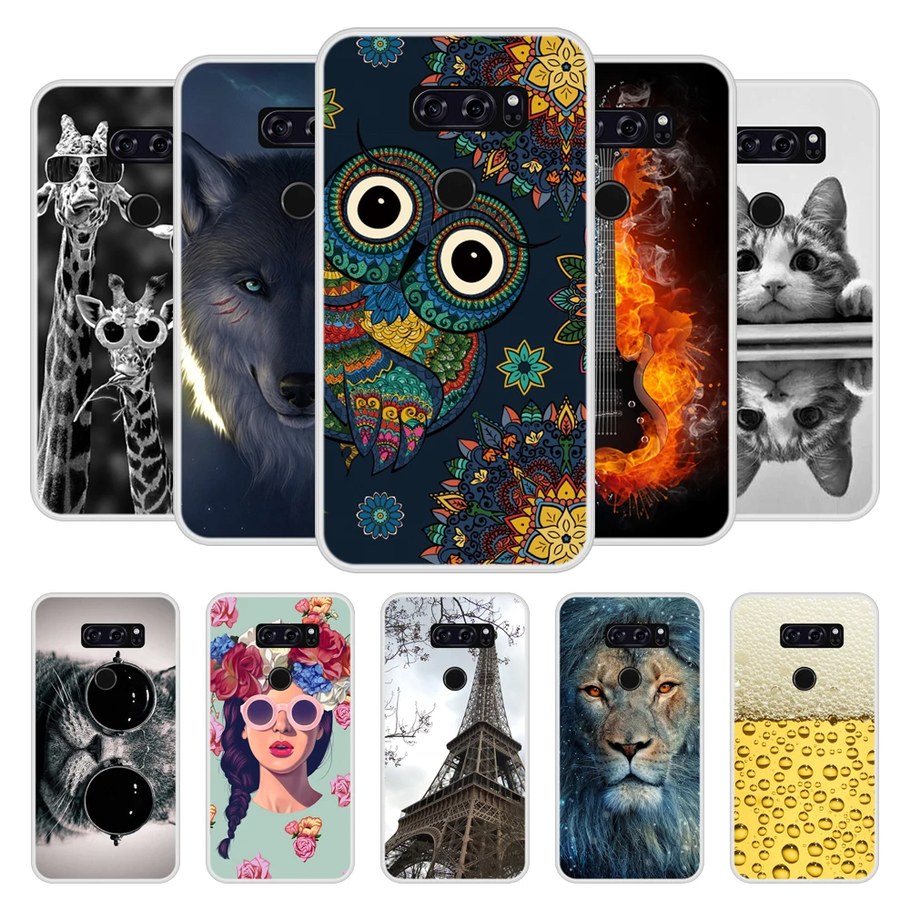 

Case for LG V30 Soft Silicone TPU Chic Patterned Painting Phone Cover for LG V30 Case Cover