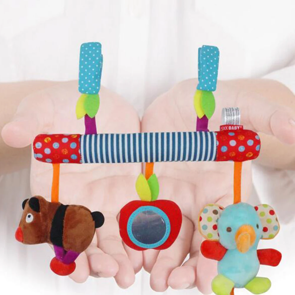 Малыш ясельного возраста мягкие животные погремушка висячая кукла Мобильная прогулочная коляска обучающая игрушка