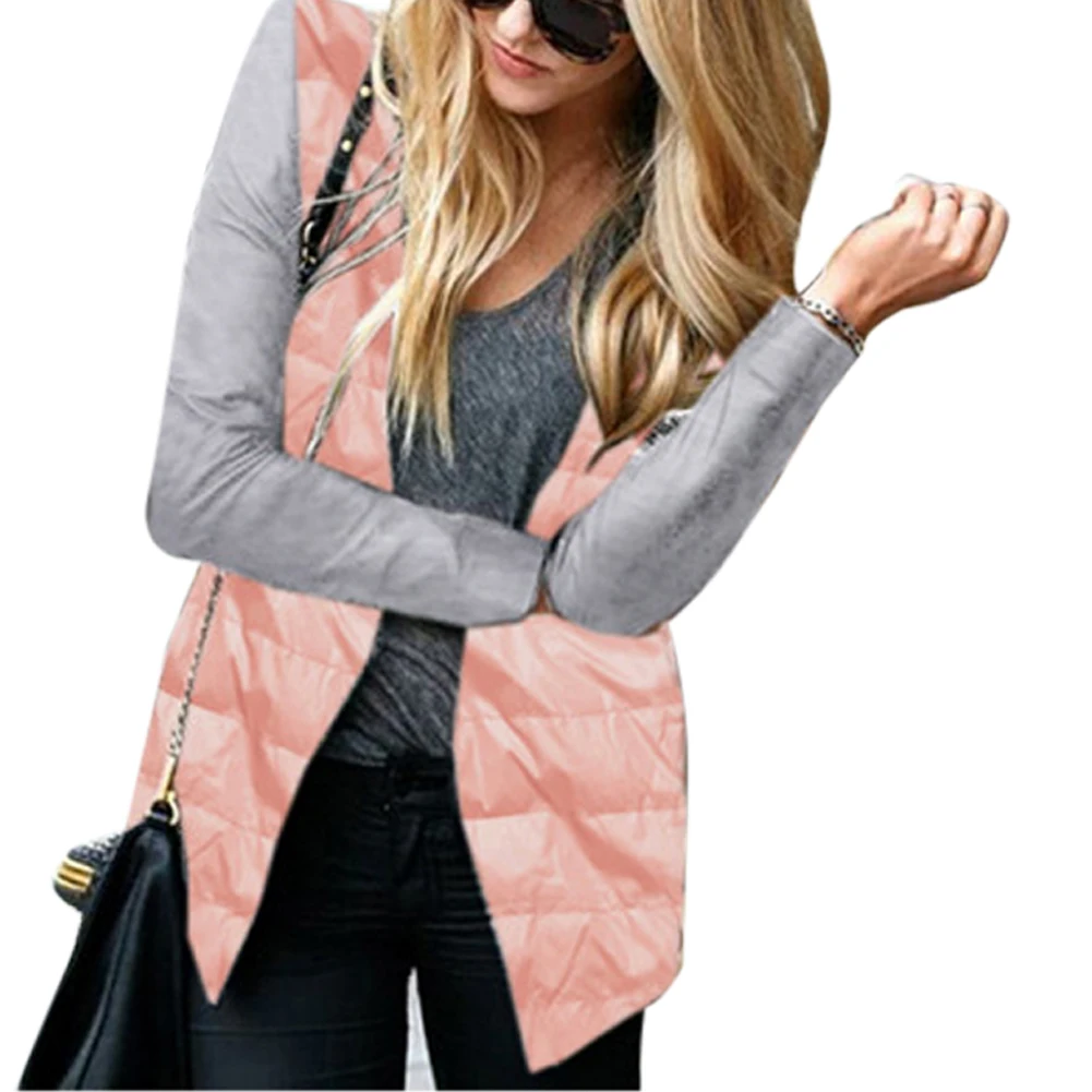 

Long Sleeve Show Irregular Thin Coat Jacket Cotton-padded Clothes