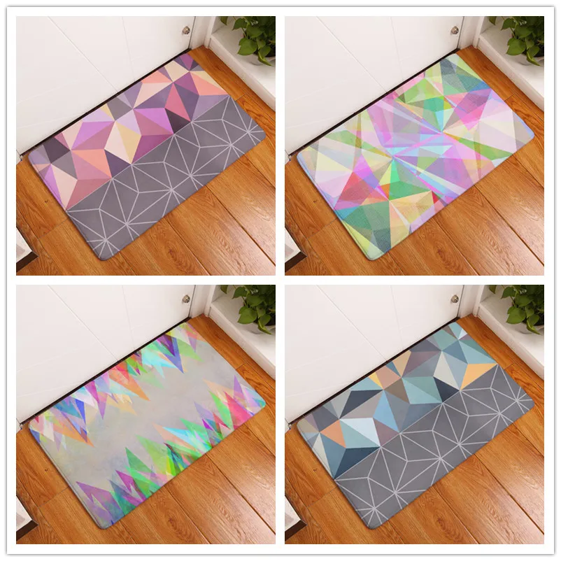 

New Fashion Style Creative Rugs Washable Modren Geometry Carpet Mats Bedroom Non-Slip Floor Mats Area rug for living room