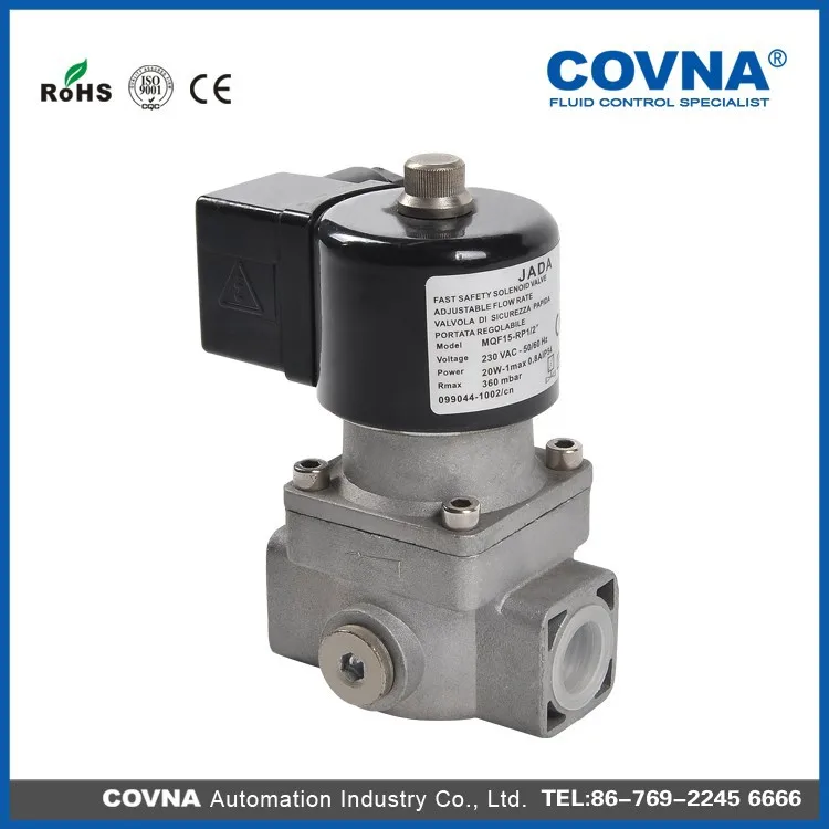 3/4 дюйма Город газа электромагнитный клапан воды природного газа нефтяной алюминия