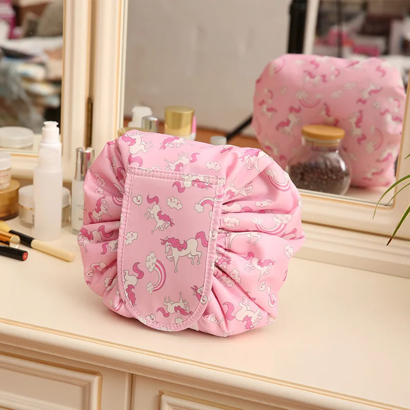 

Protable Cosmetic Travel Pouch Drawstring Cosmetic Bag Women Travel Storage Lady's String Packing Bag For Toiletries