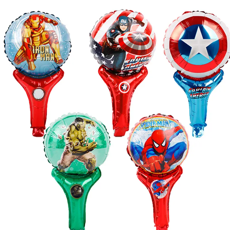 30 шт. ручной Капитан Америка щит фольгированные шары мстители альянс супергерой Халк globos День рождения украшение ребенок игрушки