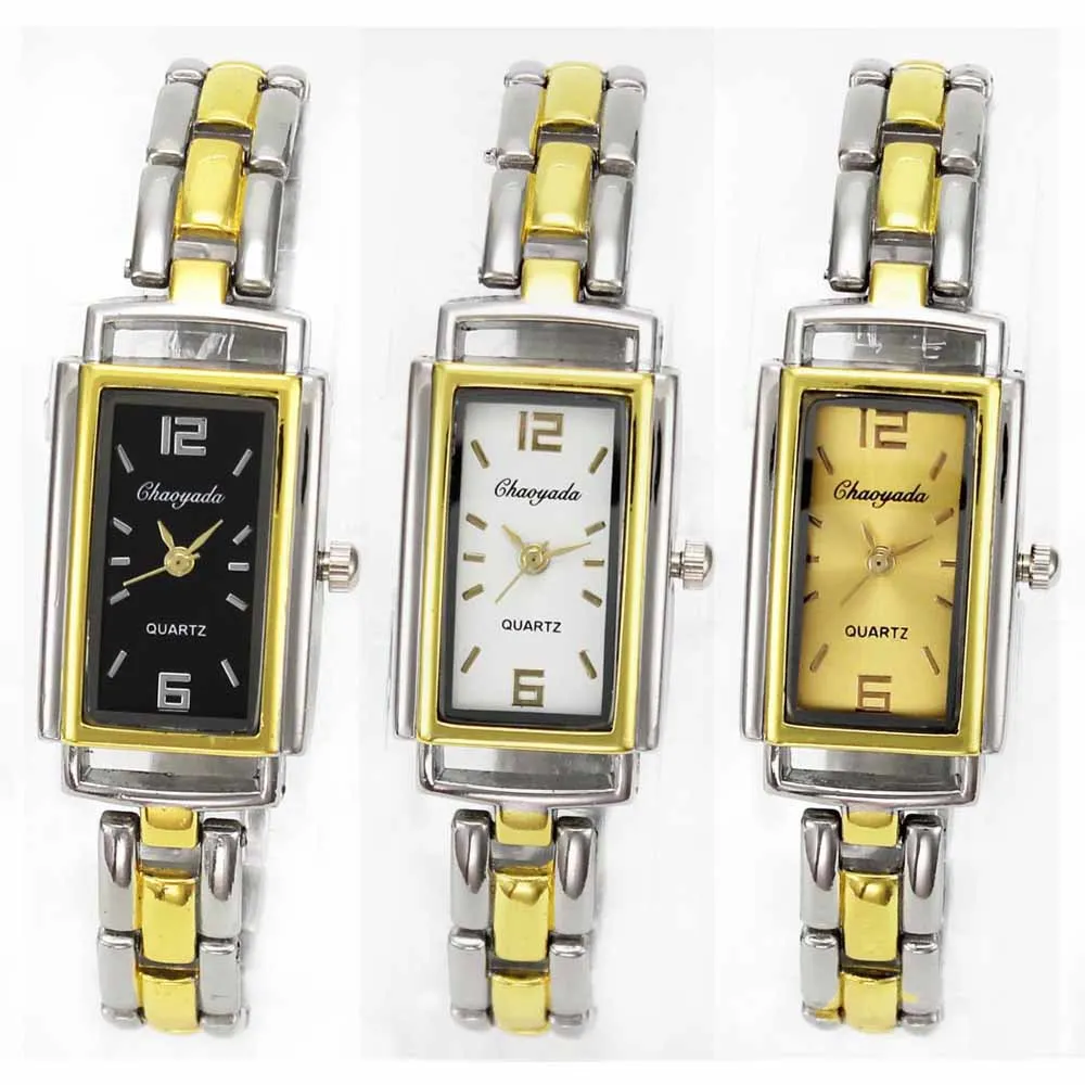 

Elegant Simple Women's Fashion Rectangle Case Bracelet Watch Ladies Female Chain Necklase Steel Strap Cheap Wrist Watches