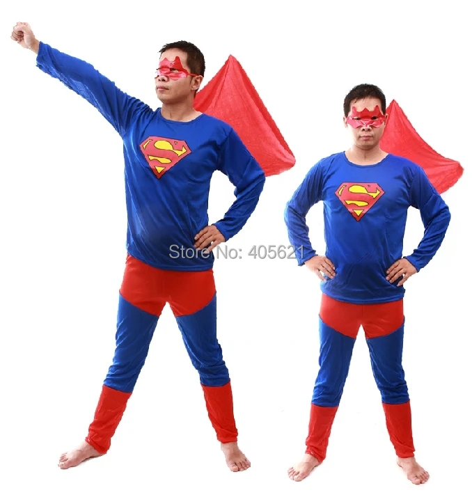 Superman clothing for adults Superman's only weakness comes from exposure to a material known as Kryptonite which his adversaries, particularly arch-enemy Lex Luthor, use to try to destroy him. Originally a DC Comic book hero, Superman has been the star of numerous movies, TV and radio programs, animated cartoons, newspaper strips, and video games.