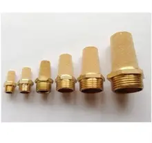 Connecteur de filtre en laiton pneumatique silencieux, raccord BSP bsl-01, 1/4 pouces, 1/4 pouces, 10 pièces par lot
