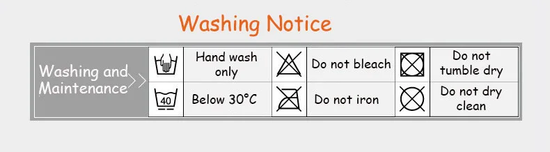 washing notice