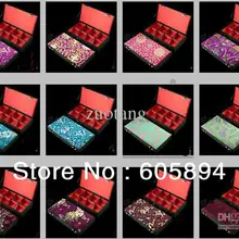 Бутик Великолепный деревянный 8 сетки Часы хранения Чехол подарки на день рождения шелковый галстук печатных упаковки Коробки 3 шт./лот Разноцветные