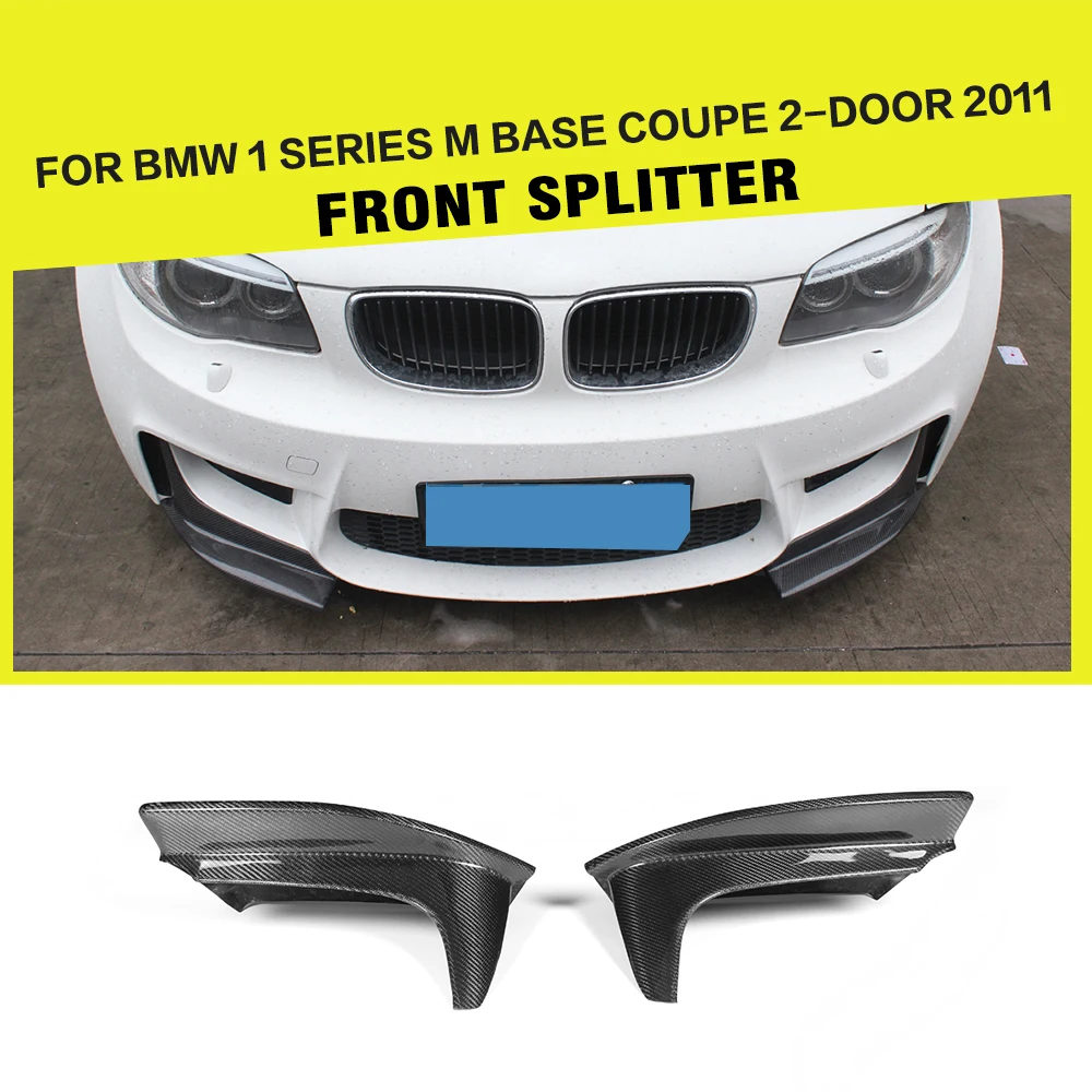 

Front Bumper Lip Splitters Apron Flaps for BMW 1 Series E82 1M Coupe 2Door 2011 - 2013 Carbon Fiber / FRP Racing Car-Styling