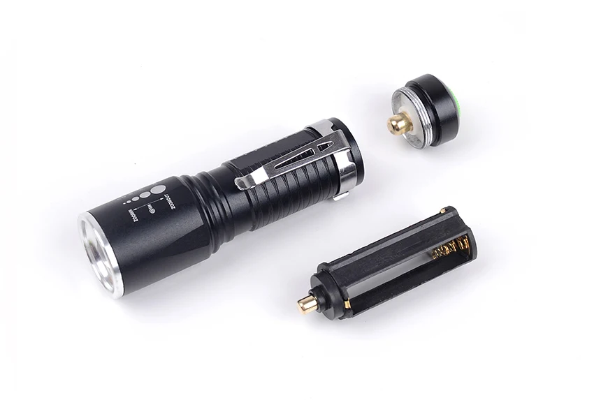 Маленький масштабируемый фонарик, 3* AAA/18650, батарея, фонарик, new-T6 фонарь, 5 режимов переключения, велосипедные фары, Самозащита, мини-фонарь для кемпинга
