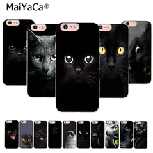 MaiYaCa Черный кот глазящий глаз в продаже! Роскошный классный чехол для телефона iPhone 11 pro 8 7 6 6S Plus X 5 5S SE XR XS MAX