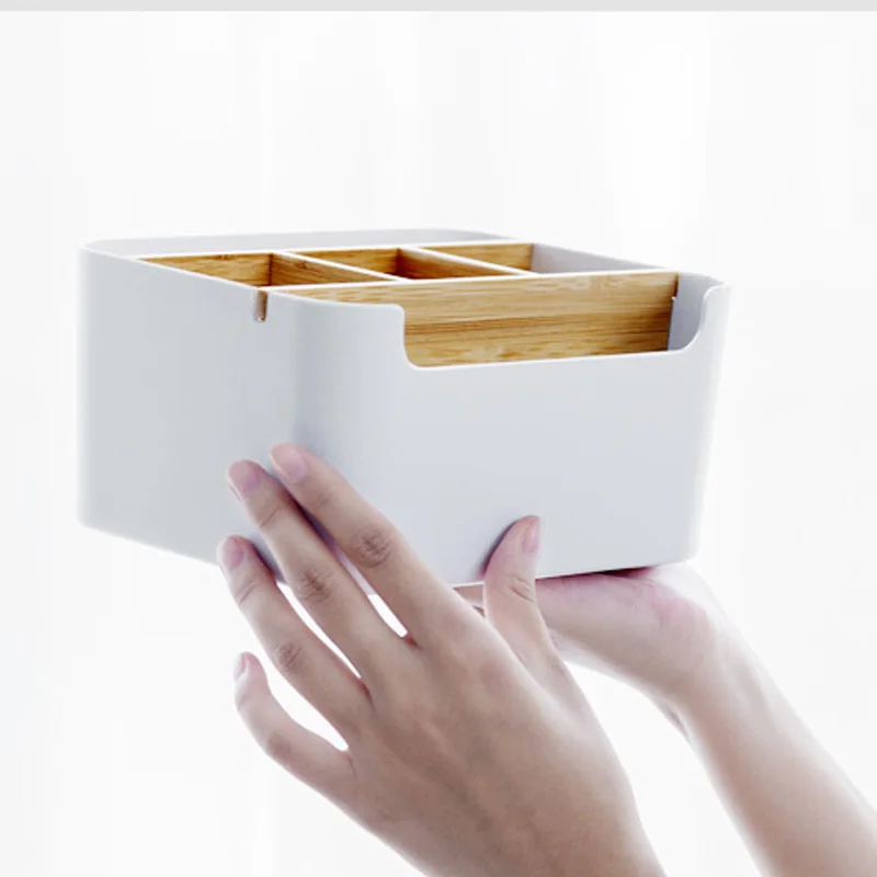 Съемный Органайзер Youpin из бамбукового волокна коробка для хранения косметики