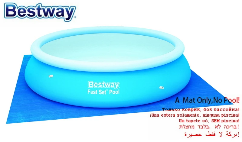 58001 Bestway 335*335 cm Тканные бассейн матрас Пластик ткань для бассейнов 3,35 м квадратный пластиковая подкладка для 3,05 м бассейн