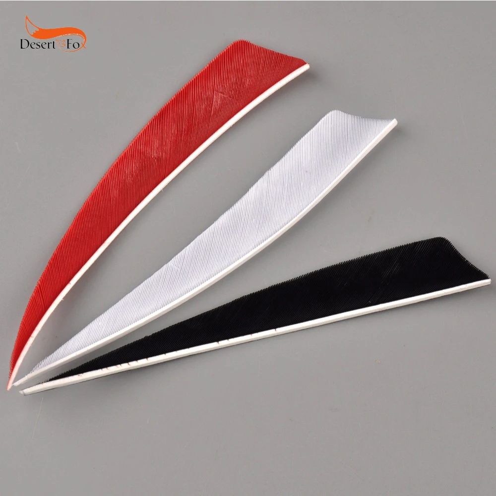 36 шт./лот сделай сам стрельба из лука 5 ''индейки перо Fletching строп